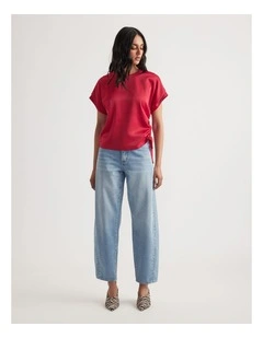 Frankie Satin Side Tie Top