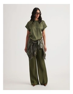 Frankie Satin Side Tie Top