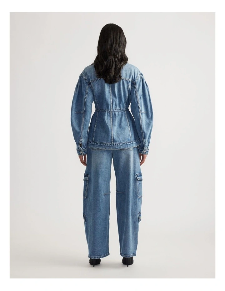 Alyssa Cinched Denim Jacket image 2