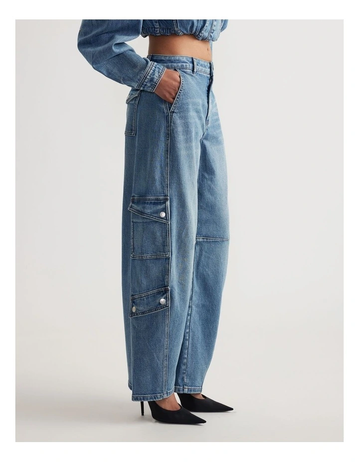 Alexa Cargo Barrel Jean image 3