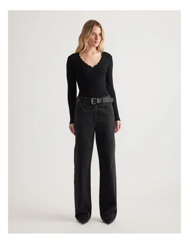 Kai V Neck Long Sleeve Top image 1