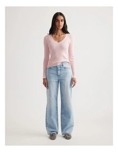 Kai V Neck Long Sleeve Top