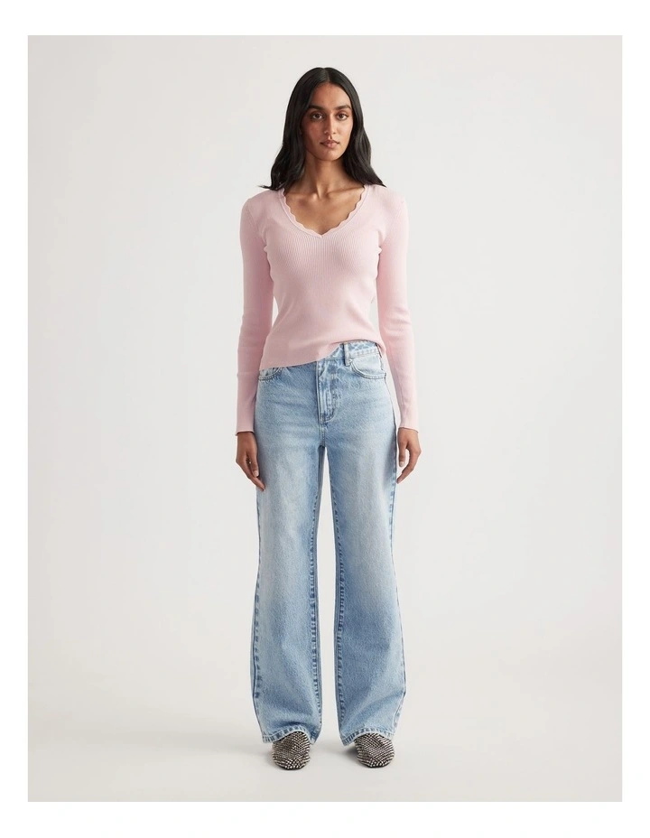 Kai V Neck Long Sleeve Top image 1
