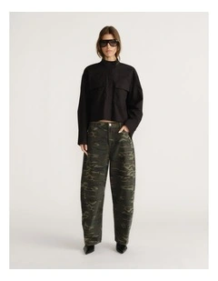 D-Luxe Utility Shirt in Black