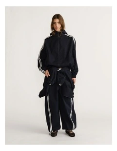 D-Luxe Stripe Hooded Jacket