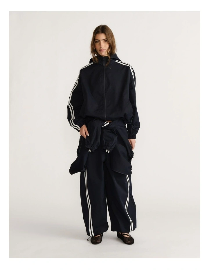 D-Luxe Stripe Hooded Jacket image 1