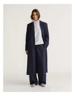 D-Luxe Pinstripe Blazer Coat