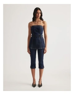 Zoey Strapless Denim Top