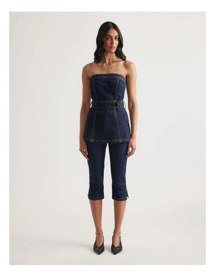 Zoey Strapless Denim Top image 1