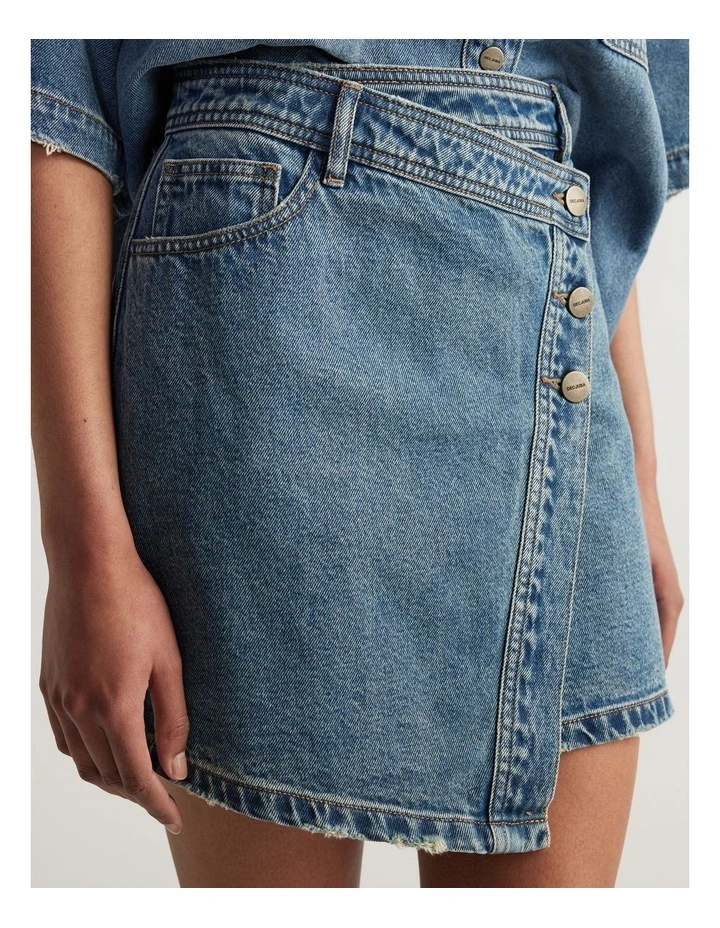 Rowan Asymmetric Denim Skirt image 3