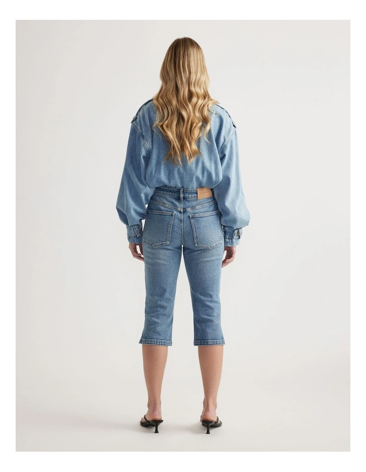 Zoey Denim Capri image 2