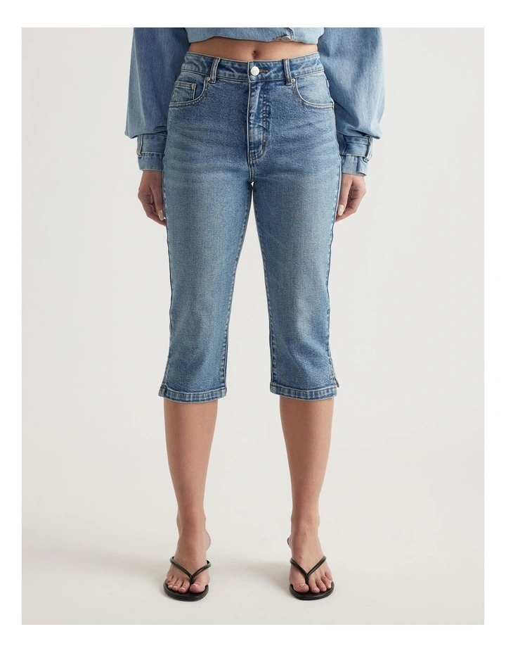 Zoey Denim Capri image 4