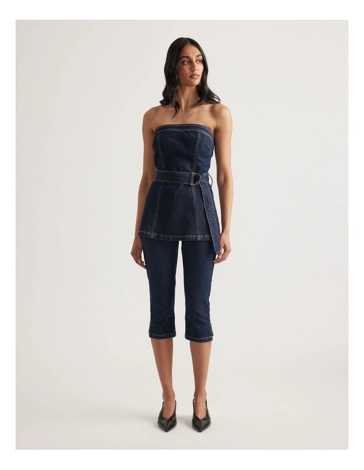 Zoey Denim Capri image 1