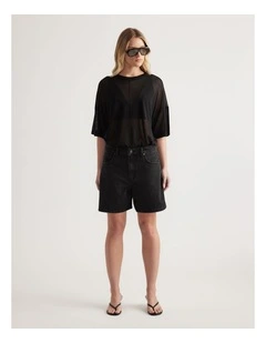 Abigail A-Line Denim Short
