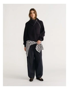 D-Luxe High Neck Knit Jumper