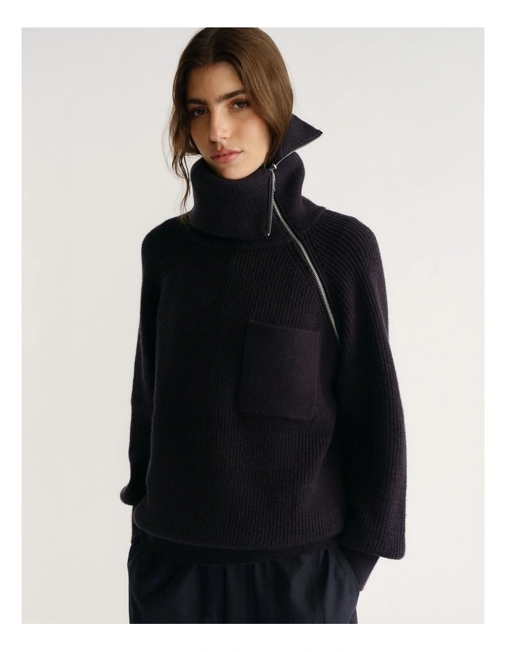 D-Luxe High Neck Knit Jumper image 3