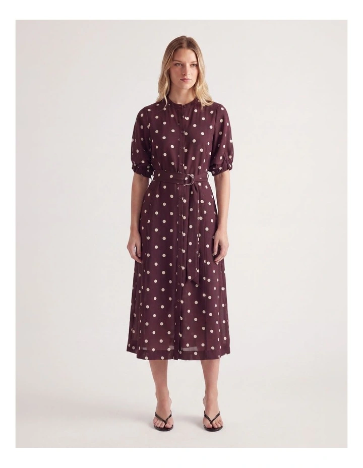 Becca Puff Sleeve Midi Dress image 1