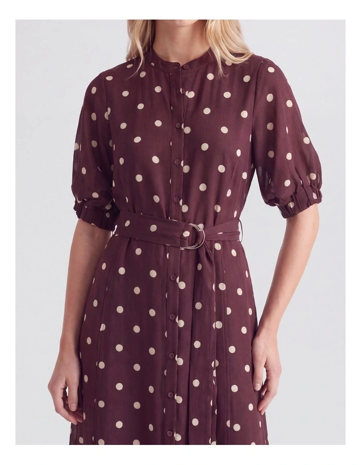 Becca Puff Sleeve Midi Dress image 3