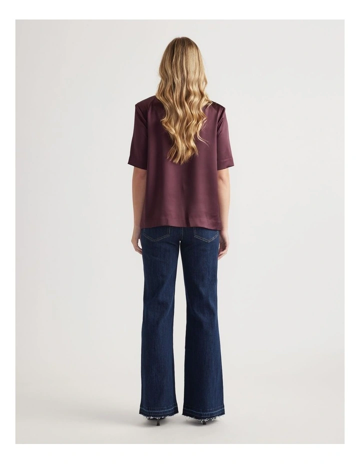 Noah Shoulder Pad Satin Top image 2