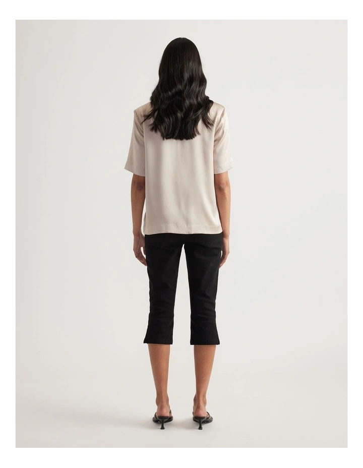 Noah Shoulder Pad Satin Top image 2
