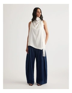 Camilla Halter Sash Top