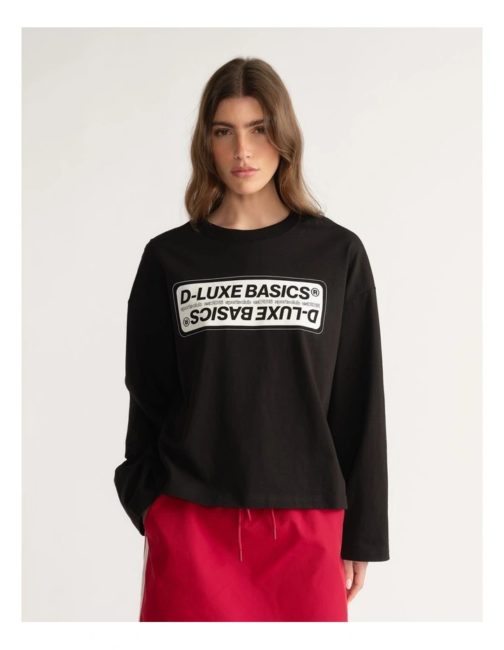 D-Luxe Sticker Long Sleeve Tee image 4