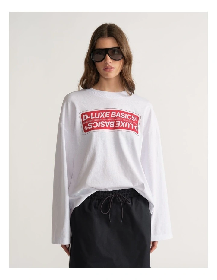 D-Luxe Sticker Long Sleeve Tee image 4