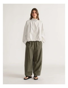 D-Luxe Poplin Barrel Pant