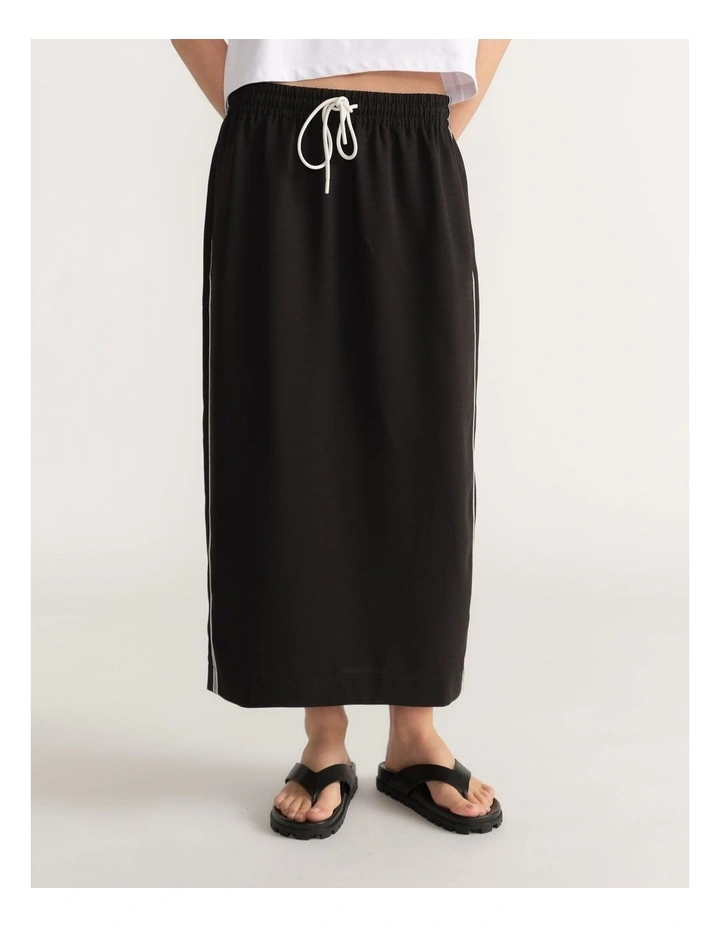 D-Luxe Racer Stripe Midi Skirt image 4
