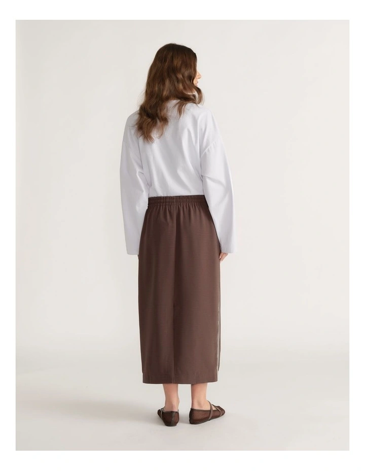 D-Luxe Racer Stripe Midi Skirt image 2