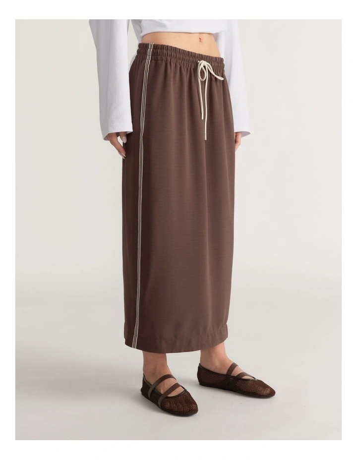 D-Luxe Racer Stripe Midi Skirt image 4