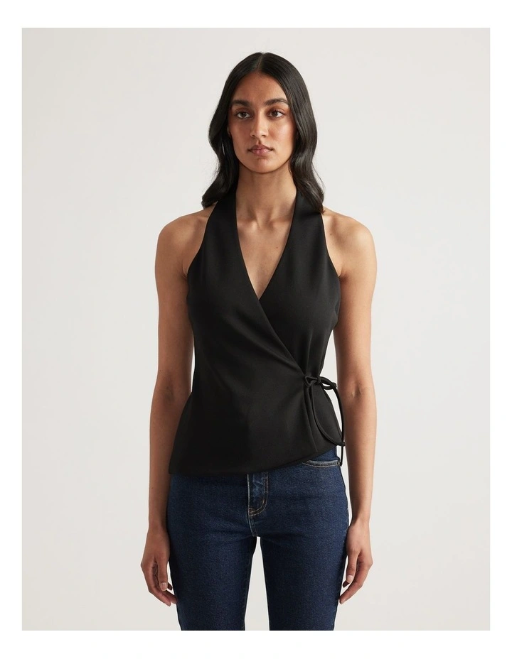 Quinn Wrap Halter Neck Top image 4