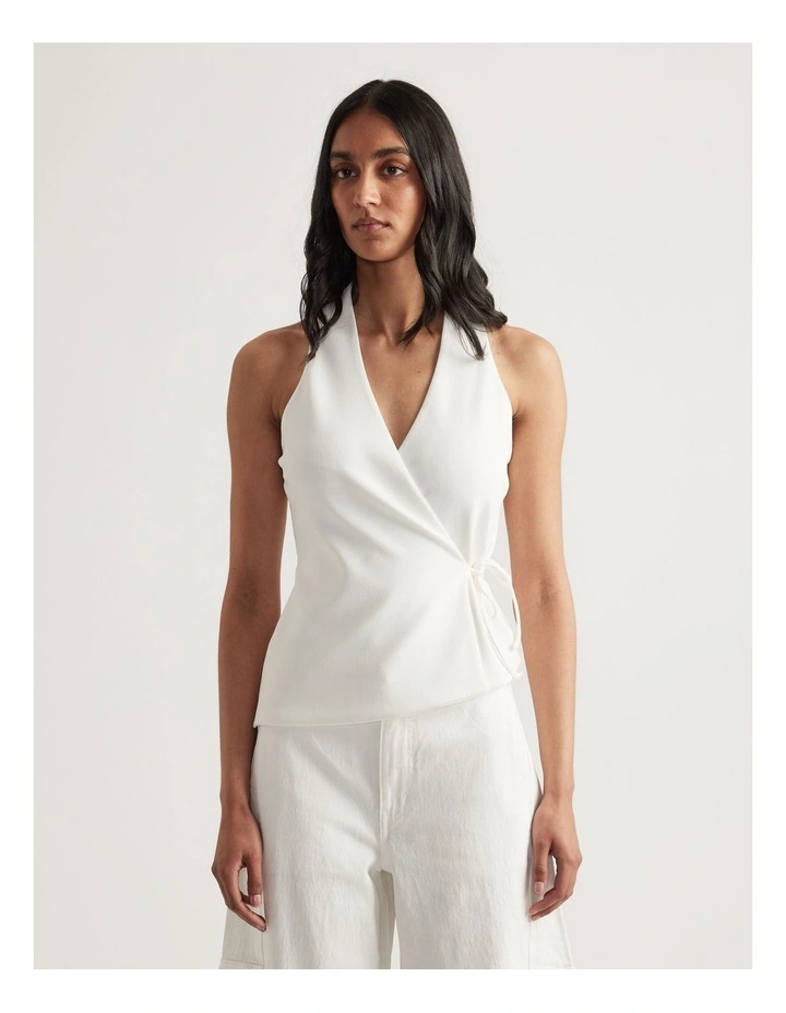 Quinn Wrap Halter Neck Top image 4