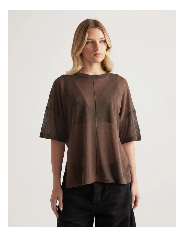 Romy Oversized Knit Tee image 4