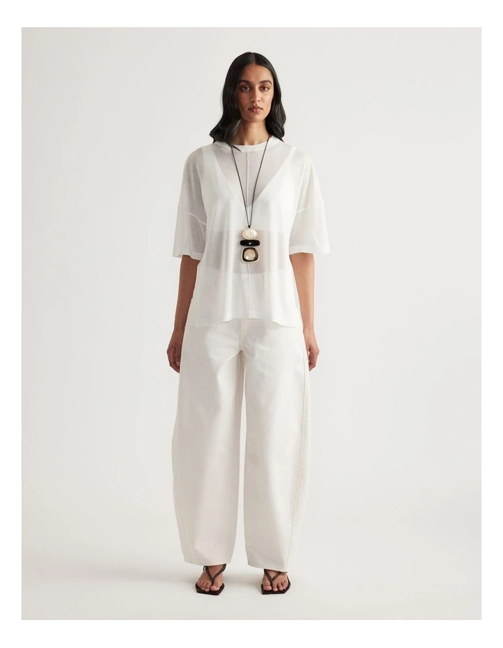 Romy Oversized Knit Tee image 1