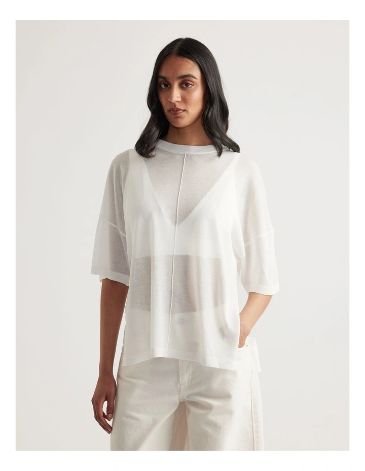Romy Oversized Knit Tee image 4