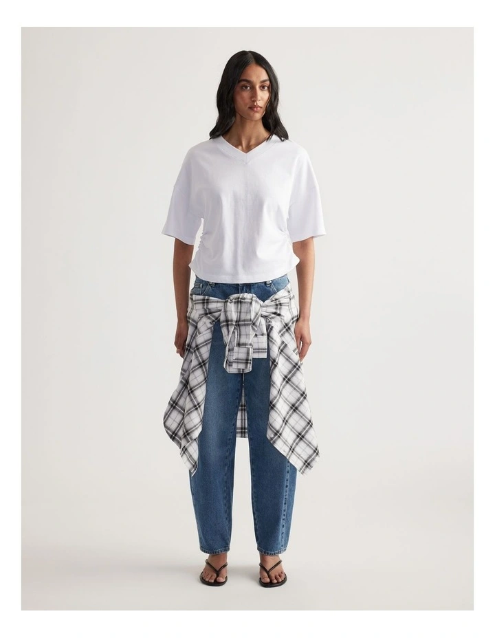 Alicia V Neck Boxy Tee image 1