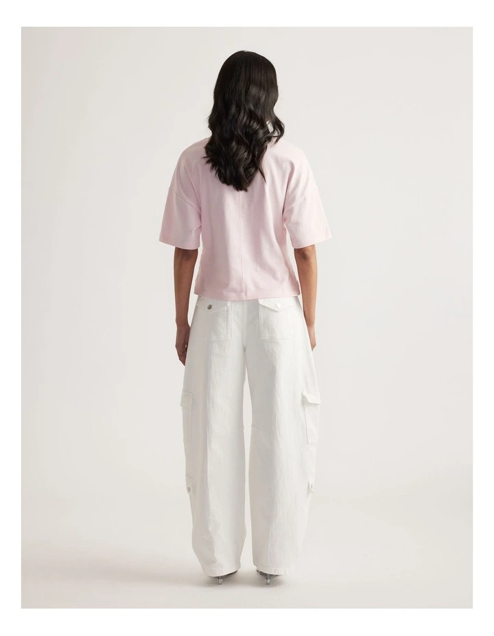 Alicia V Neck Boxy Tee image 2