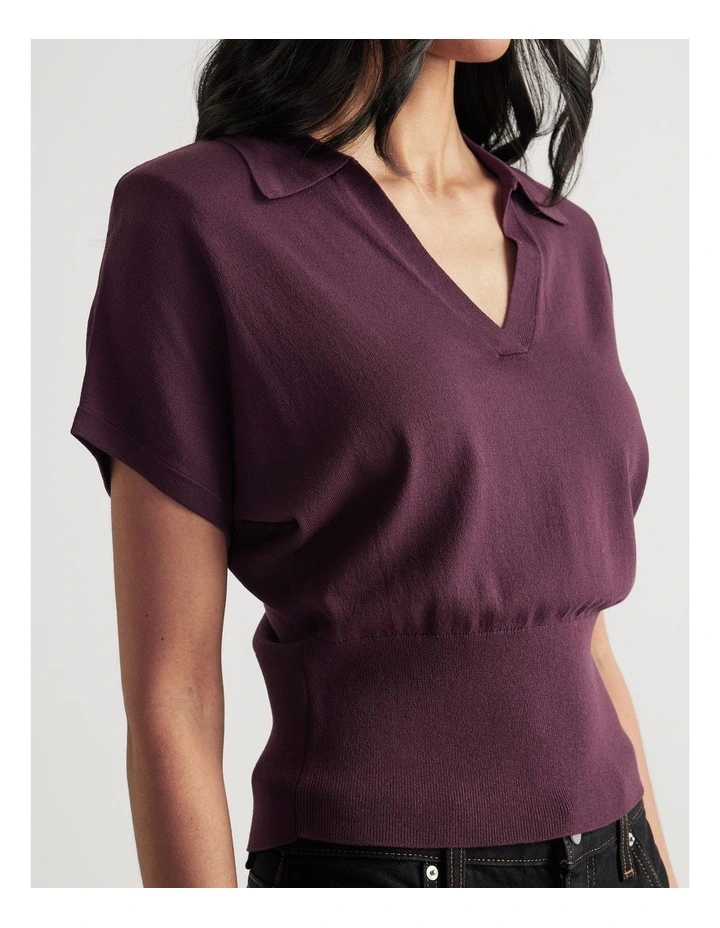 Wren Short Sleeve Polo Jumper image 3