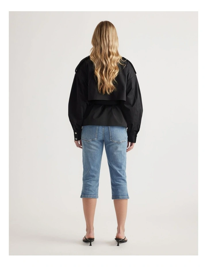 Lila Cropped Trench image 2