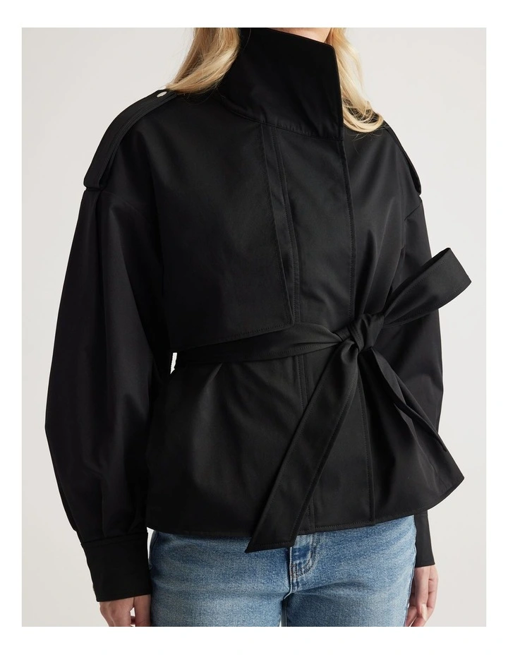 Lila Cropped Trench image 3