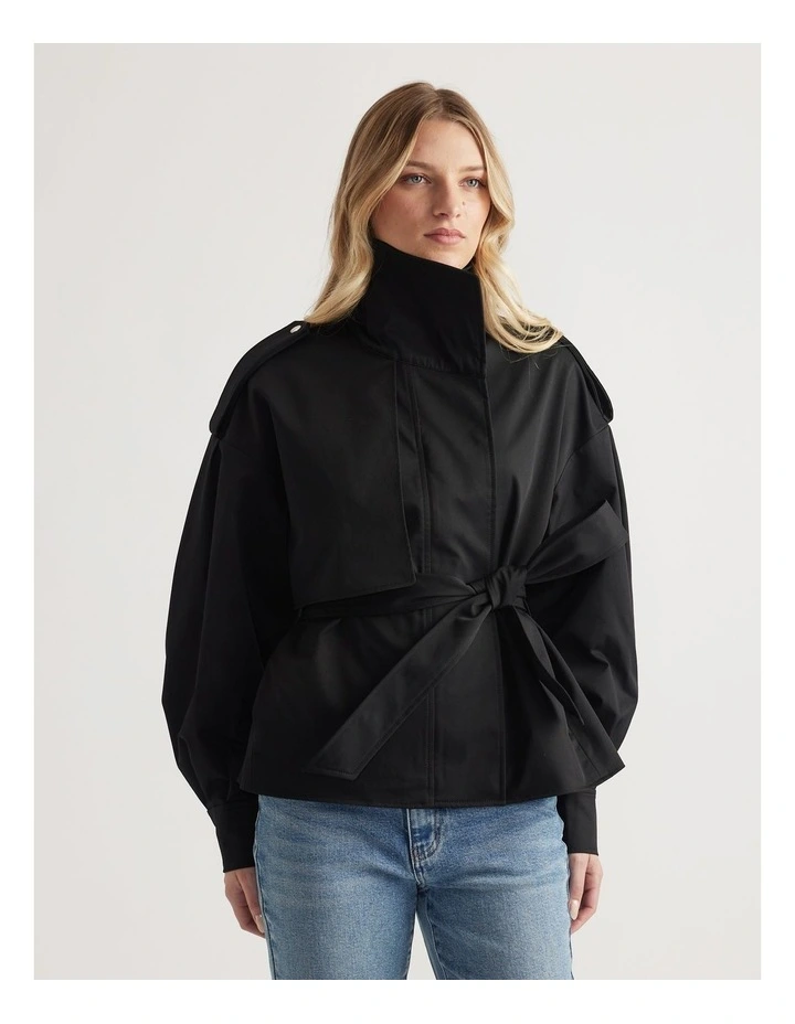 Lila Cropped Trench image 4