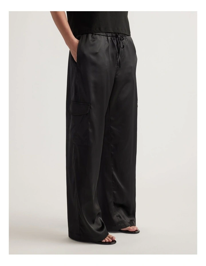 Annie Satin Cargo Pant image 4