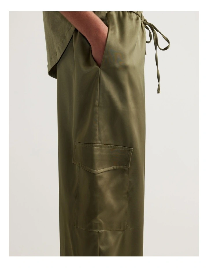 Annie Satin Cargo Pant image 3