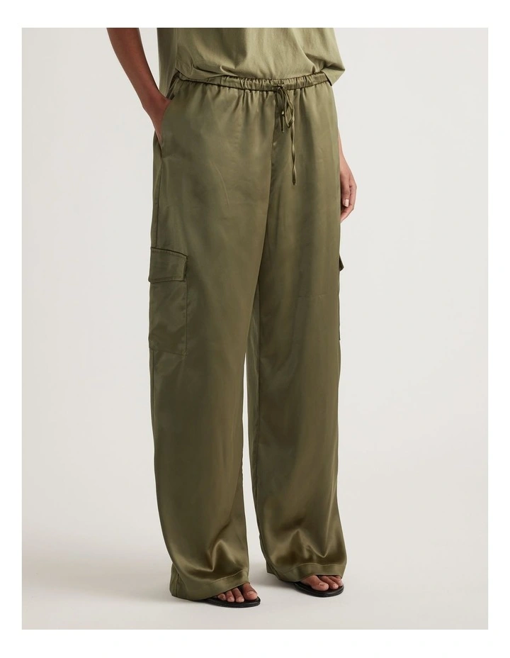 Annie Satin Cargo Pant image 4