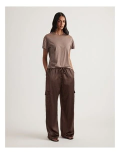 Annie Satin Cargo Pant