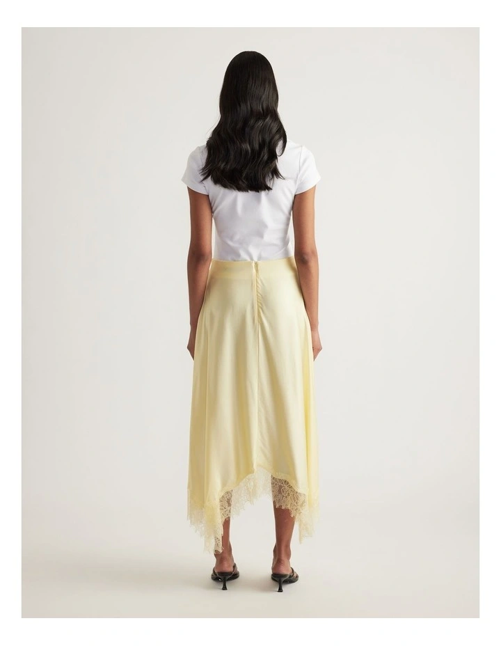 Sylvana Satin Lace Trim Skirt image 2