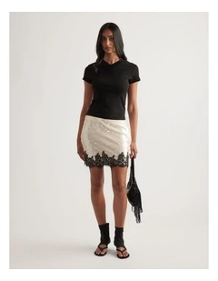 Sabine Sequin Mini Skirt