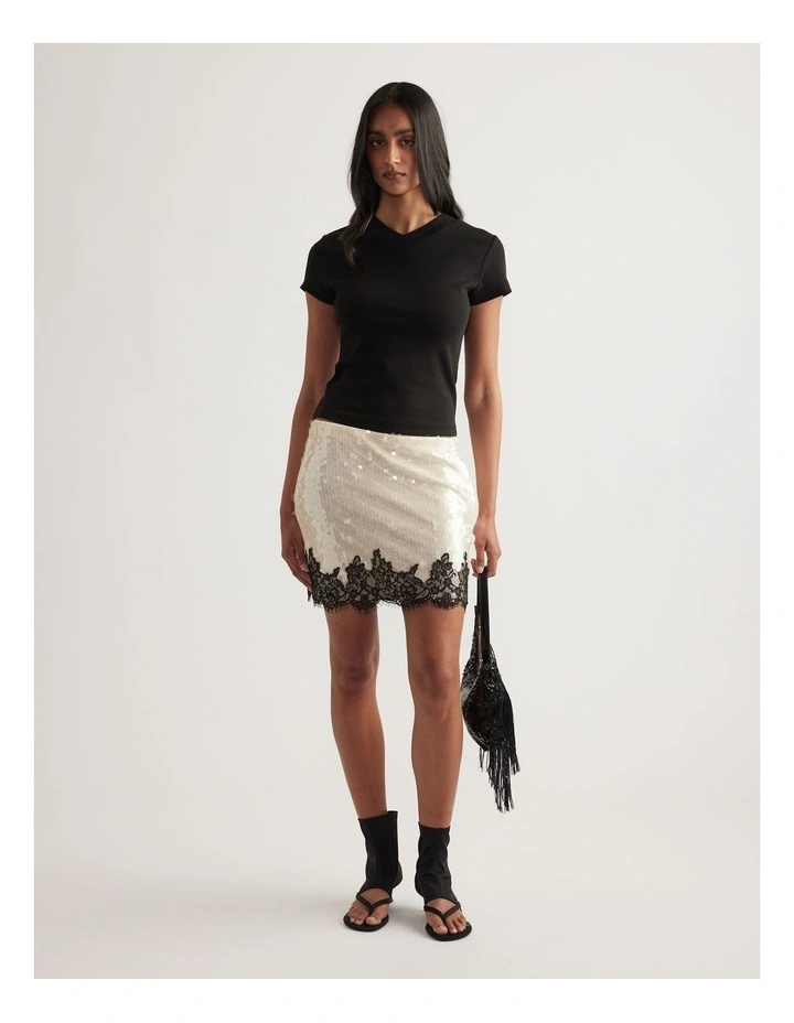 Sabine Sequin Mini Skirt image 1