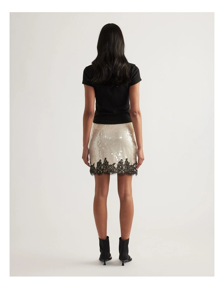 Sabine Sequin Mini Skirt image 2